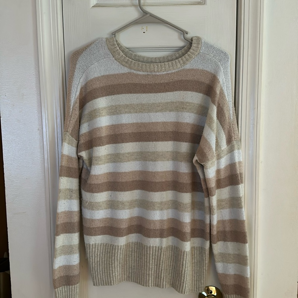Time & tru neutral striped sweater